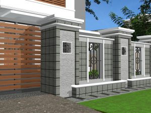 35 Model Pagar  Rumah Minimalis Sederhana dan Elegan 