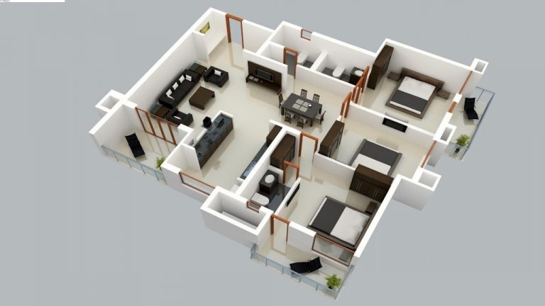 17 Gambar Denah Rumah Minimalis Keluarga 3 Kamar - Sejasa.com