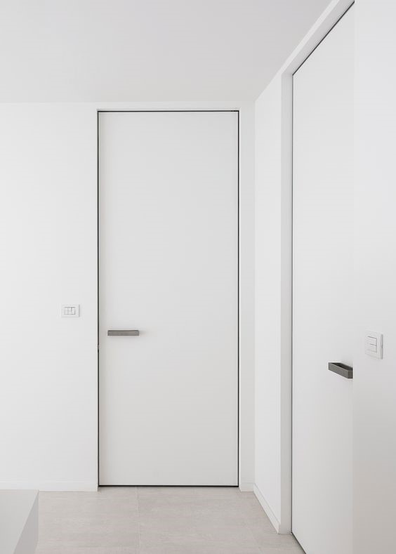 Pintu minimalis putih