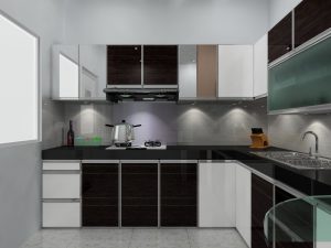 Finishing kitchen set