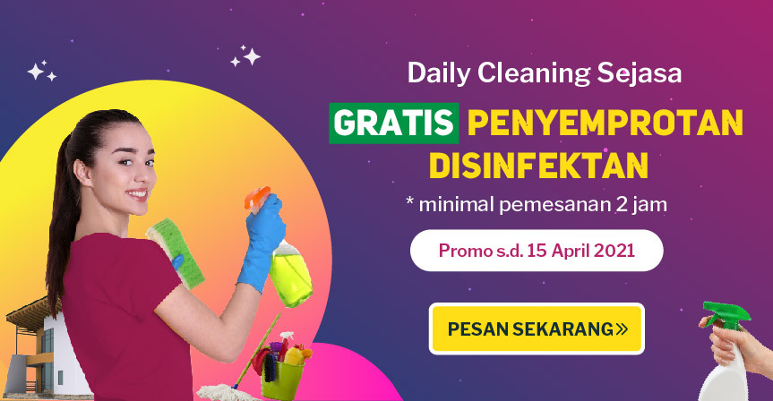promo jasa bersih-bersih daily cleaning disinfektan