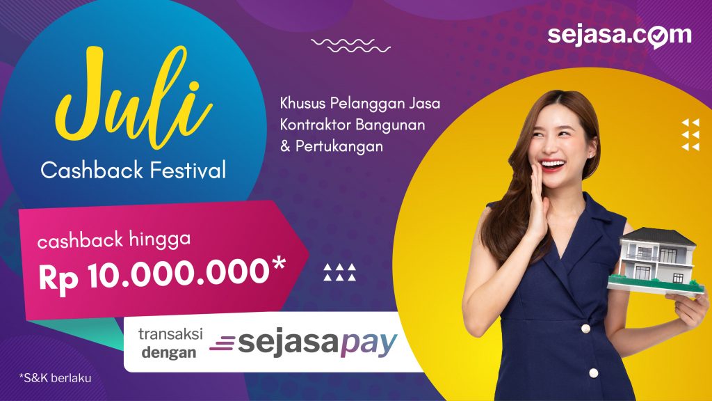 promo cashback jasa kontraktor dan pertukangan