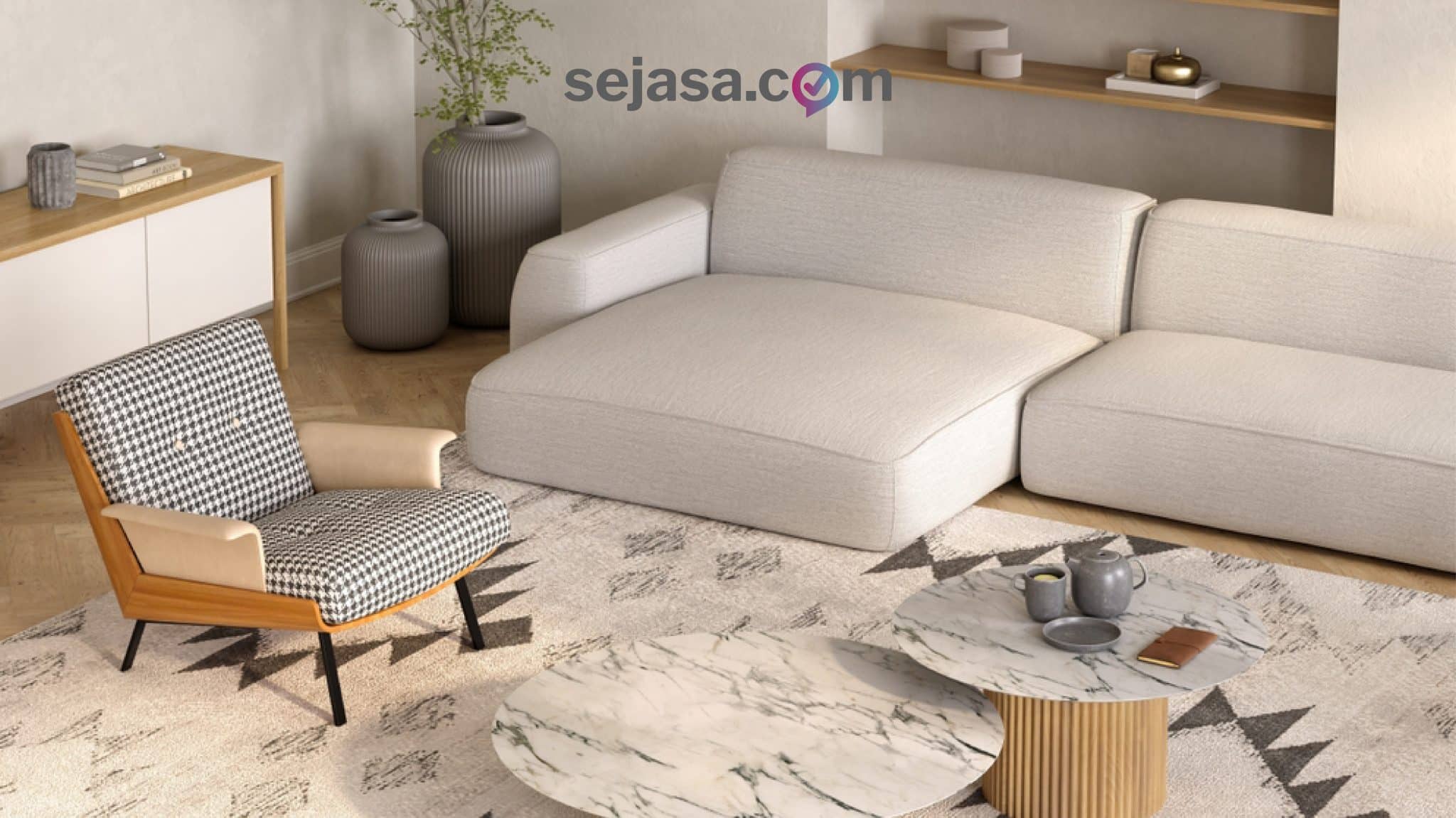 5 Inspirasi Desain Ruang Tamu Trendi dan Kekinian - Sejasa HAPPY LIVING