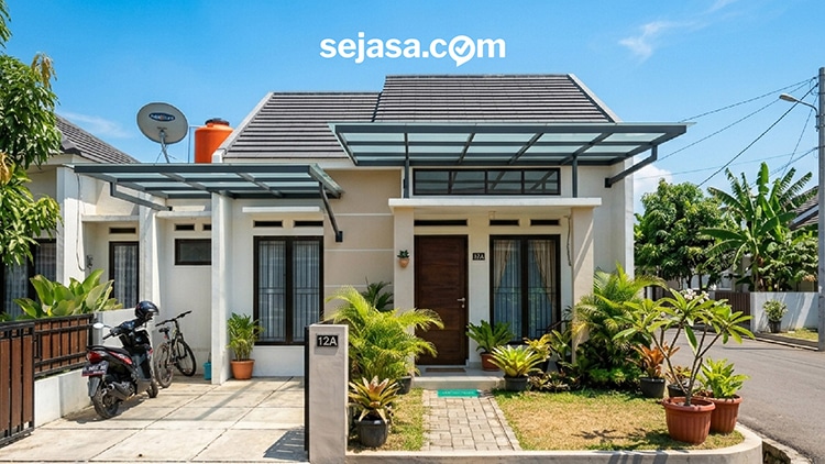 rumah yang selesai direnovasi musim kemarau