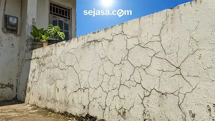 Atap dan Dinding Retak Saat Suhu Panas Ekstrem, Bahaya Nggak?